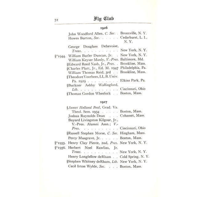 Catalogue of the Fly Club of Harvard University 1836-1959 For Sale - Image 9 of 9