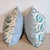 Schumacher Malabar Vine Pillows in peacock featured fun shades of blue, green, teal and yellow. Such a playful happy...