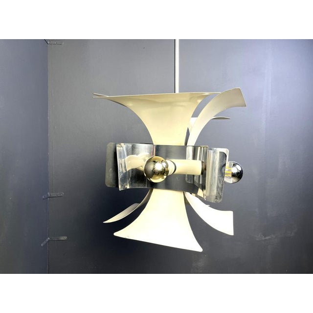 Gaetano Sciolari Italian Space Age Chandelier, 1960s For Sale - Image 4 of 12