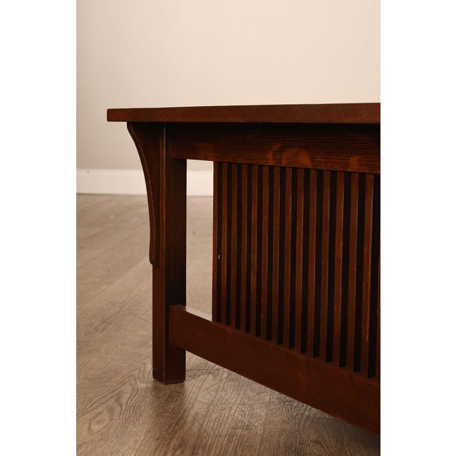 Stickley Mission Collection Oak Cocktail Table For Sale - Image 16 of 18