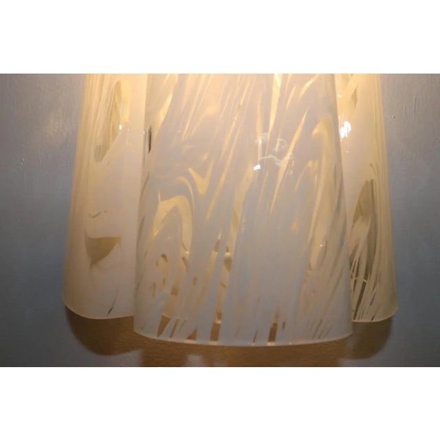 Late 20th Century Federica Marangoni "Variegato" Murano Glass Wall Lamp, Mid-Century Modern For Sale - Image 5 of 12