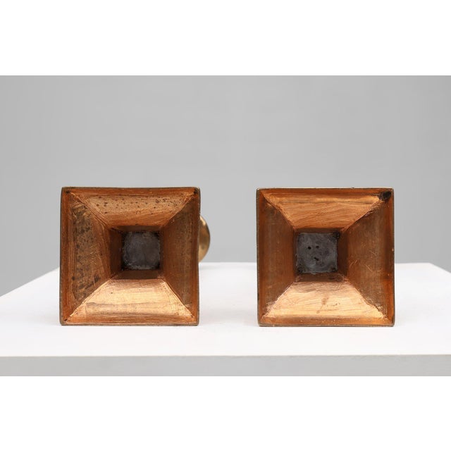 French Candlesticks in Bronze, 1890s, Set of 2 For Sale - Image 10 of 11