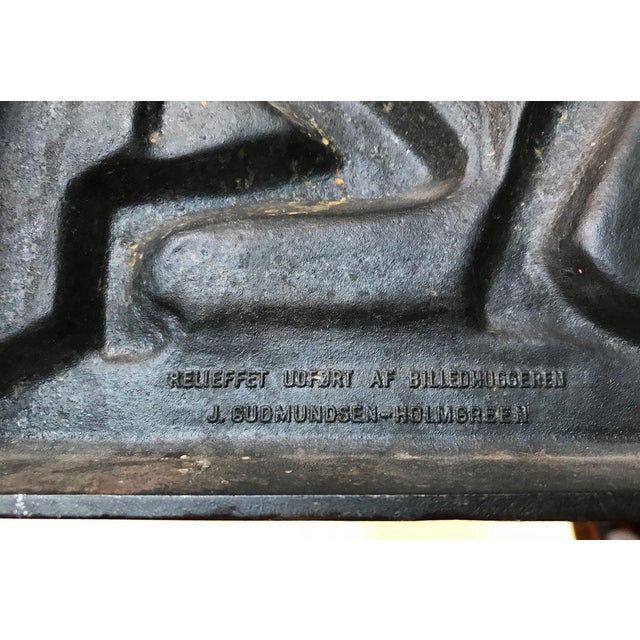 1950s Naked Man Cast Iron Relief Wall Plaque by Jørgen Gudmundsen-Holmgreen for A/S H. Rasmussen & Co - Odense, 1956 For Sale - Image 5 of 9
