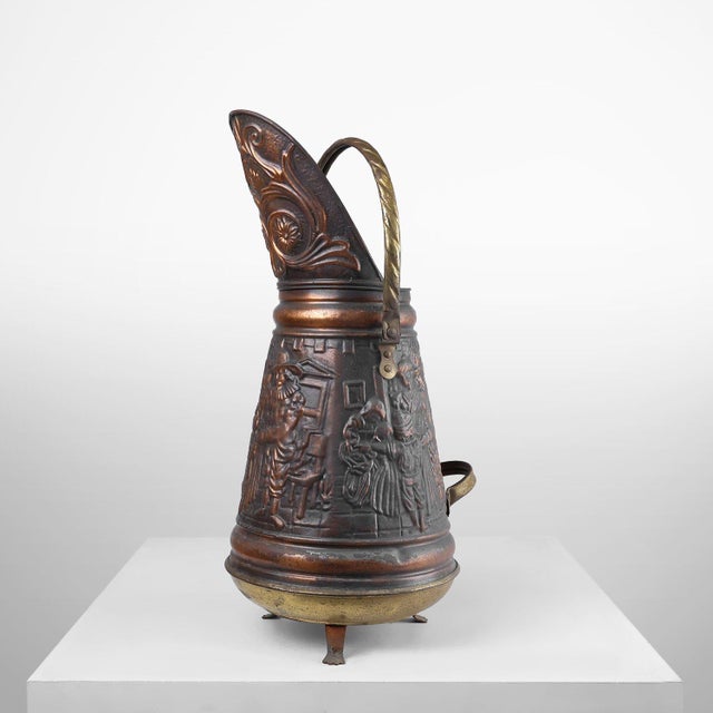 Copper Umbrella Stand with Hammered Relief, 1890s For Sale - Image 13 of 13