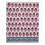 Hana Twin Red/Teal Flat Sheet For Sale