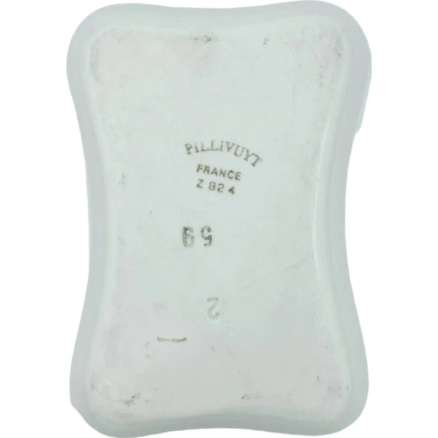 White 21st Century Le Pre Catelan Restaurant Paris France Porcelain Ashtray Trinket Dish For Sale - Image 8 of 12