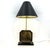 Hollywood regency table lamp designed and manufactured by Georges Mathias in the 1970s. The table consists of a black...