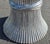 Postmodern Vintage Italian Postmodern Sculptural Fluted Silver Pedestal Dining Table With Glass Top, Circa 1980s–1990s For Sale - Image 3 of 8