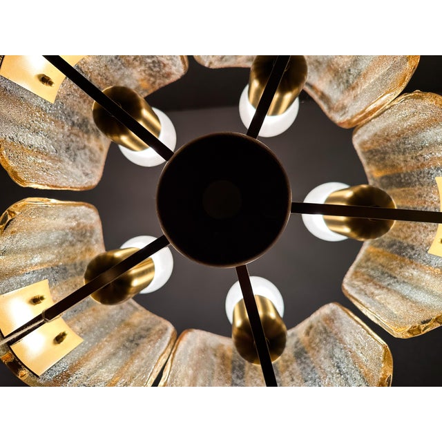 Vintage Murano Amber Pendant Light, 1970s For Sale - Image 10 of 14