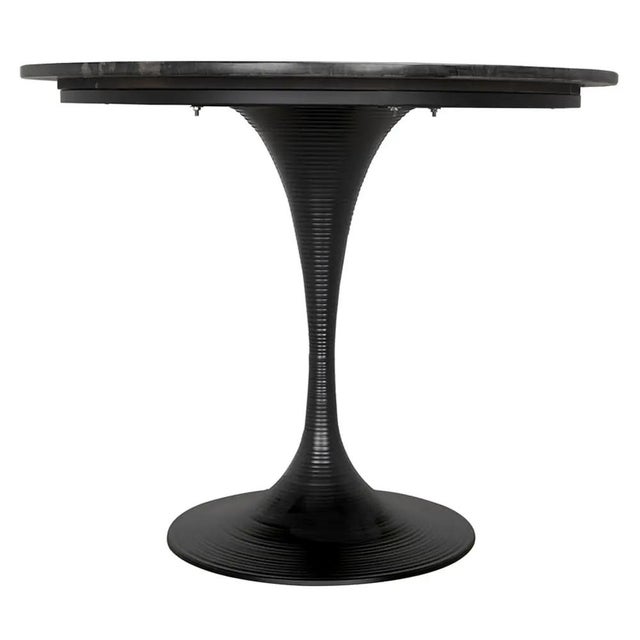 Mid-Century Modern NOIR Joni Table 36", Black For Sale - Image 3 of 8