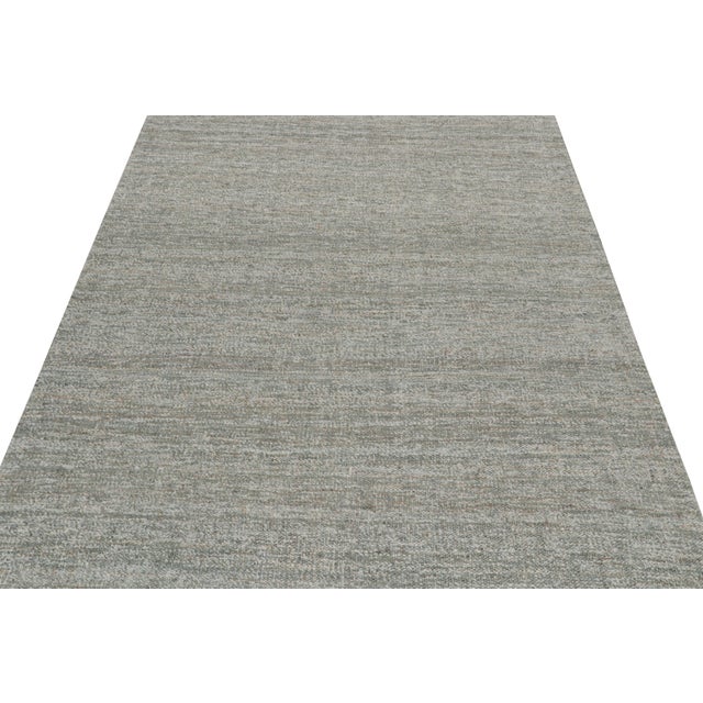 2010s 2010s Rug & Kilim’s Contemporary Jute Kilim in Tones of Gray For Sale - Image 5 of 7