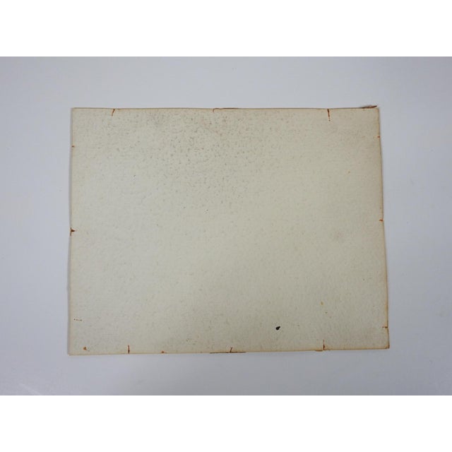 1927 Plein Air Autumn Forest Landscape Watercolor Painting For Sale In Seattle - Image 6 of 7