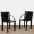 Black Armchairs by Carlo Bartoli for Matteo Grassi, 1980, Set of 2 For Sale - Image 8 of 8