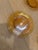 1940s Vintage Amber Cambridge Glass Salad Plate With Scalloped Edges For Sale - Image 5 of 7