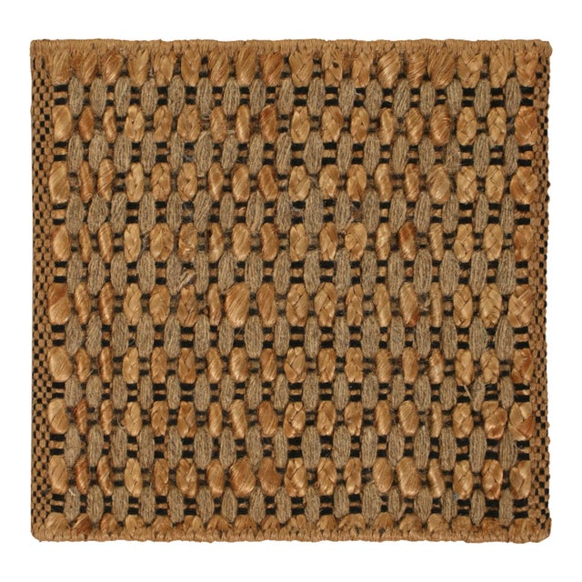 Rug & Kilim Patterned Natural Fiber Flatweave, 12' x 12' For Sale