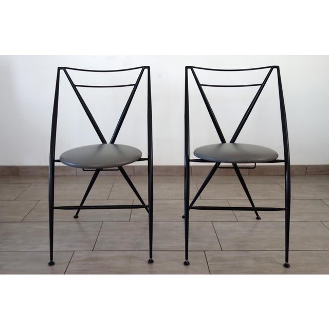 Cinderella Folding Chairs by Yamakato, 1980s, Set of 2 For Sale - Image 6 of 12