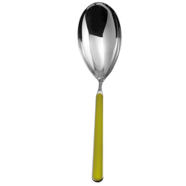 Contemporary Mepra Fantasia Risotto Spoon, Olive Green For Sale - Image 3 of 3