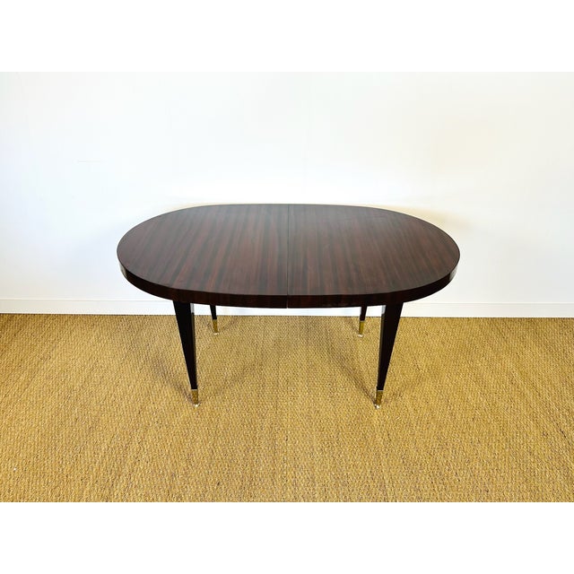 Art Deco Oval Rosewood Dining Table, France, 1940s For Sale - Image 13 of 13
