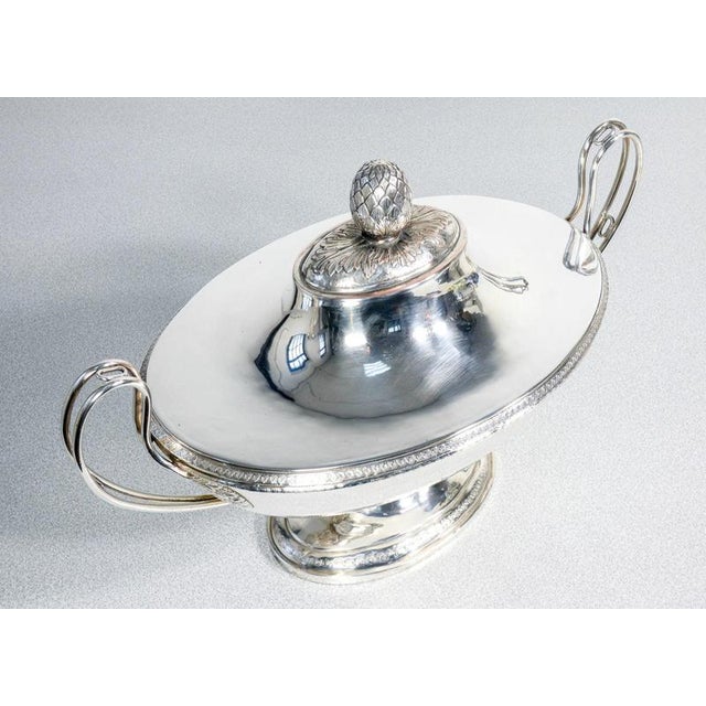 Tureen and Tray from Sheffield, 1800s, Set of 2 For Sale - Image 6 of 14