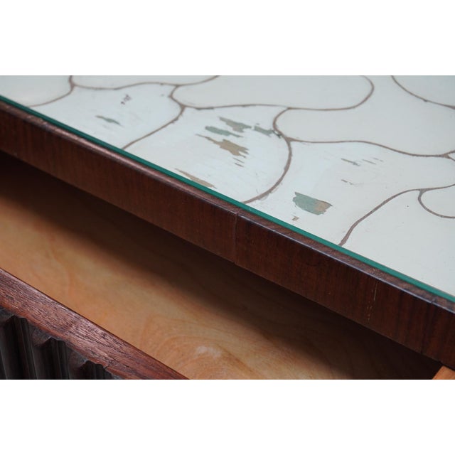 Mid-Century Modern Coffee Table with Drawers, 1950s For Sale - Image 3 of 8