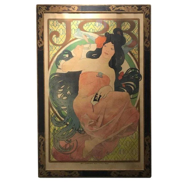 Art Nouveau Alphonse Mucha Original Job Poster, 1898 For Sale - Image 13 of 13