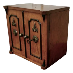 19th Century Golden Oak Humidor, 1870