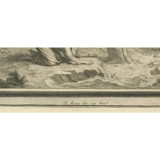 18th Century Pieter Mortier, Daniel's Vision of the Ram and Goat and Vision by the Tigris, 1700, Engraving For Sale - Image 5 of 12