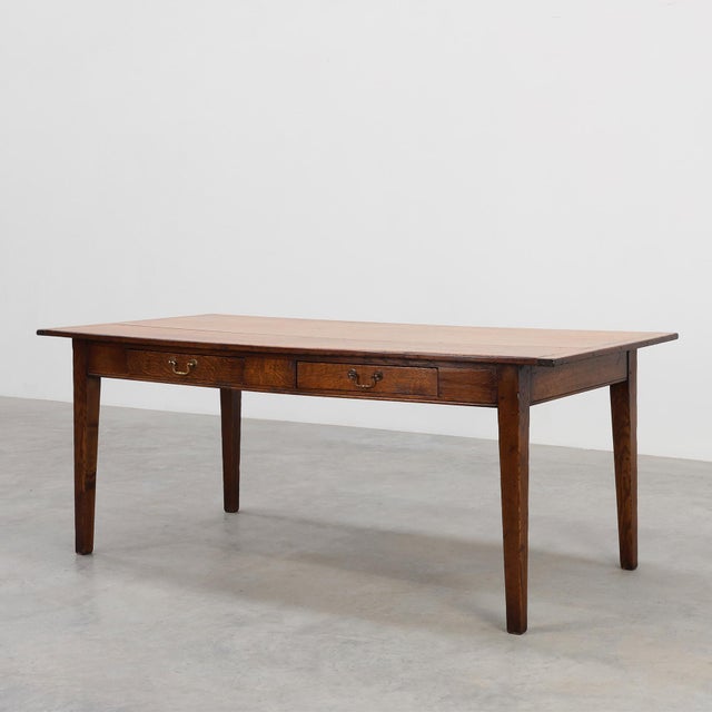 French Provincial Farmhouse Table in Oak, 1800s For Sale - Image 14 of 14