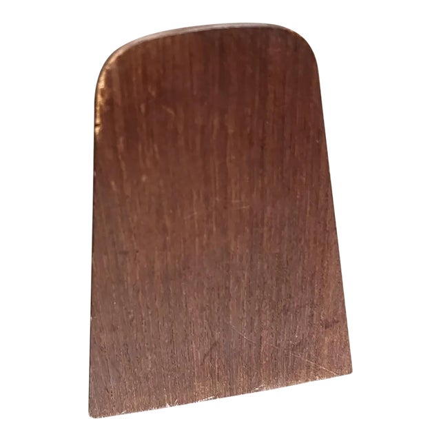 1960s Danish Modern Single Teak Bookend For Sale