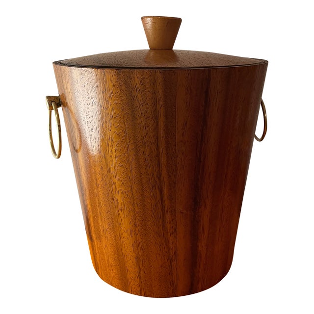 1960s Teak Ice Bucket by Kmc For Sale