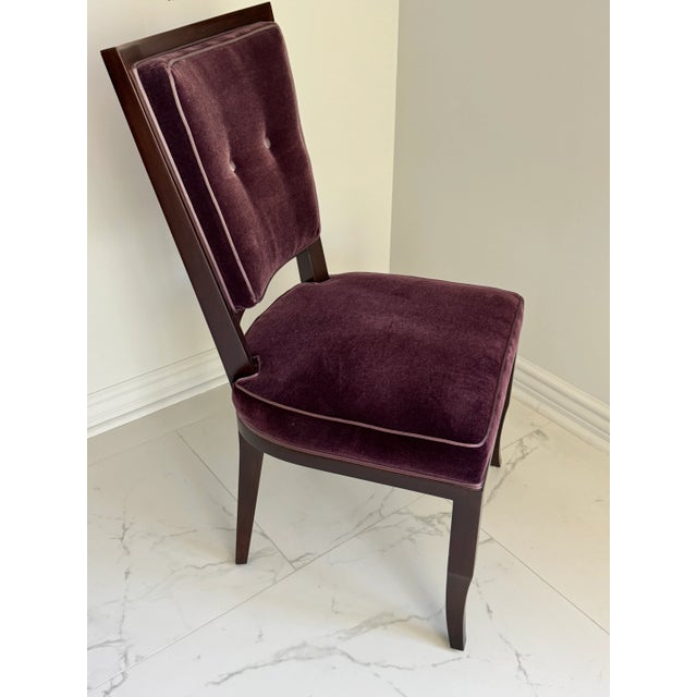 Art Deco Mid Century French Moderne Dining Chairs in Mohair- Set of 16 or Option for Smaller Set For Sale - Image 3 of 18