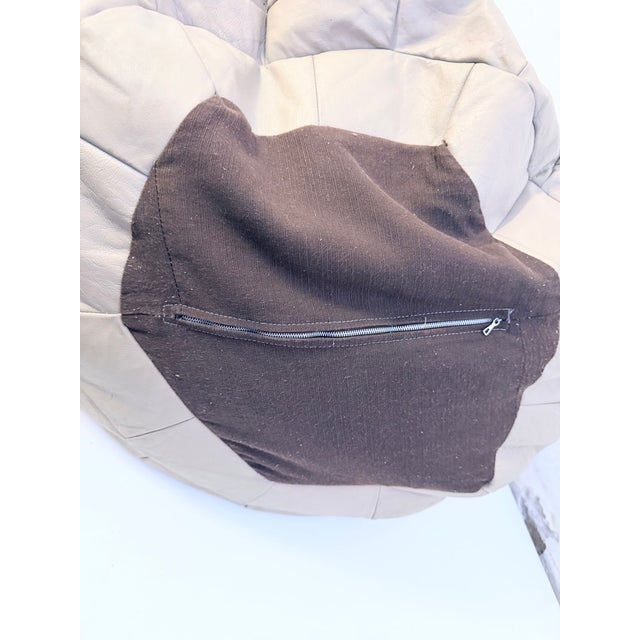 Patchwork Leather Beanbag from de Sede, 1970s For Sale - Image 12 of 13