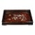 Wooden Tea Tray With Mother-of-Pearl Bird and Landscape Inlay For Sale