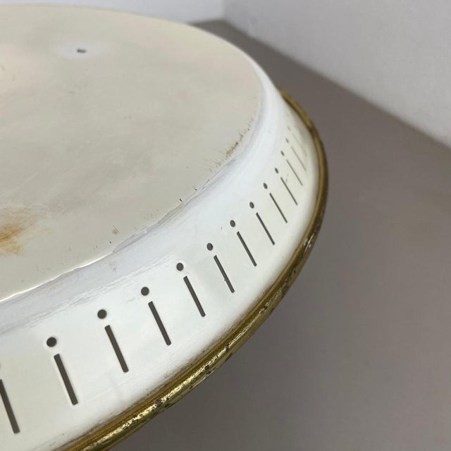 Round Brass Ceiling Light in the style of Gino Sarfatti, Italy, 1950s For Sale - Image 15 of 18