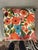 Floral multi color embroidered pillow with new insert. The workmanship is fantastic creating this warm and welcoming soft...