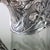 1920s 1920s Gorham Inspired Art Nouveau Floral High Relief Silver Plate & Etched Claret Jug For Sale - Image 5 of 5