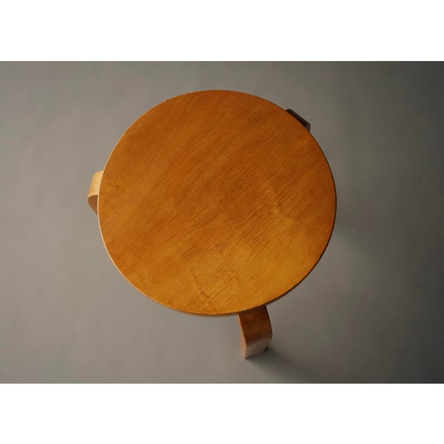 Brown Model 60 Stool by Alvar Aalto for Artek, 1960s For Sale - Image 8 of 10