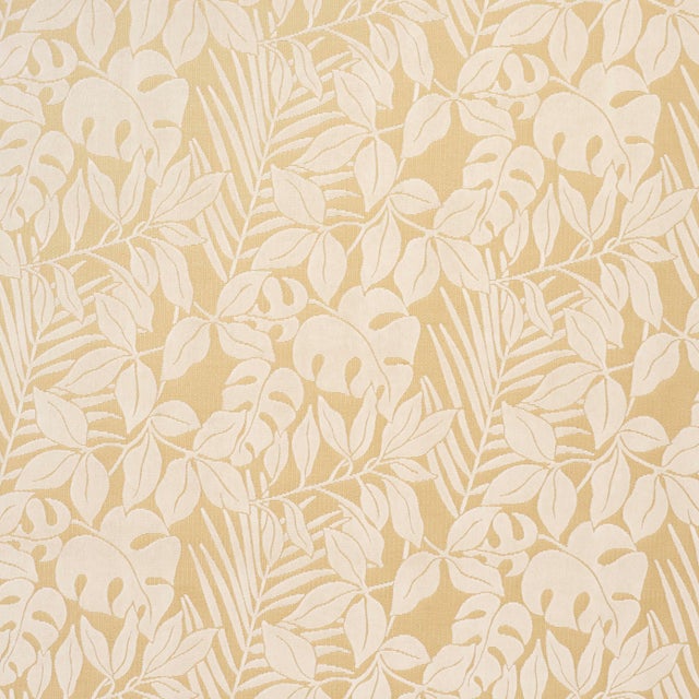 SAMPLE - Schumacher Miramar Indoor/Outdoor Velvet Fabric In White Sand For Sale