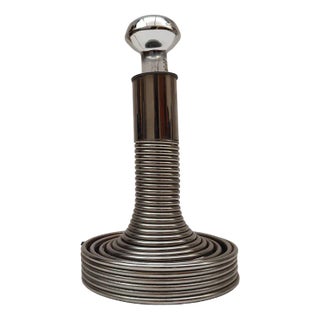 Italian Spirale Table Lamp in Chrome Steel by Angelo Mangiarotti, 1970s For Sale