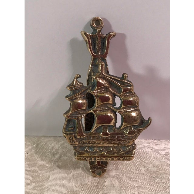 Victory Sailing Ship Brass Door Knocker Chairish