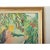 Textile French Vintage 1980s Framed Oil Painting Portrait in Cherry Season For Sale - Image 7 of 8
