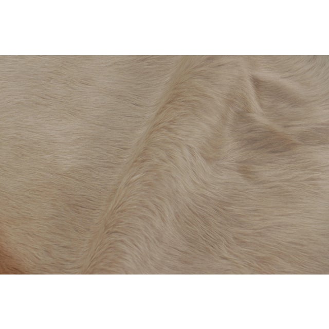 Animal Skin Rug & Kilim’s Large Cowhide Rug in Warm Beige and Cream Tones For Sale - Image 7 of 8