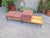 Wood Large Francesco Giuseppe Series Bench with Brick Bouclé Seat by Luigi Caccia Dominioni for Azucena, 1950s For Sale - Image 7 of 16