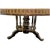 Mid 19th Century Monumental 19th Century Antique French Empire Dining Table in Burlwood, Satinwood and Mahogany - 60" Round Expands to 96" Oval For Sale - Image 5 of 10