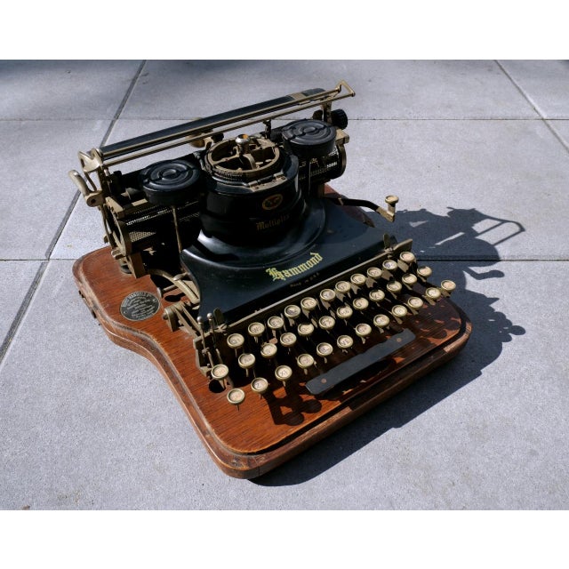 Antique Typewriter from Hammond Multiplex, USA, 1915 For Sale - Image 11 of 16