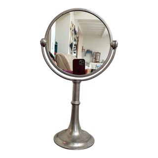 Contemporary Cosi Tabellini Pewter Vanity Mirror For Sale