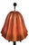 Vintage Palm Beach Regency Cast Iron Palm Tree Monkey Table Lamp W/ Hard Pleated Bell Red Parasol Shade For Sale - Image 9 of 12
