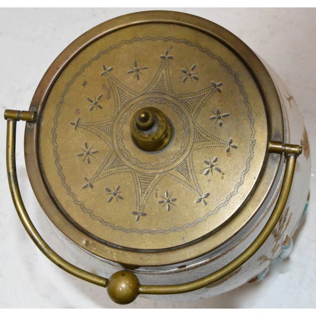 1920s 19th Century Biscuit Jar With Crow Claws For Sale - Image 5 of 11