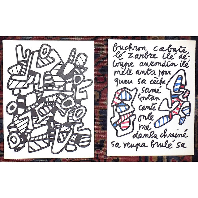 Printmaking Materials Vintage Mid 20th C. Modern Abstract Heliogravures-Jean Dubuffet-Switzerland C.1973 - Set of 12 For Sale - Image 7 of 9