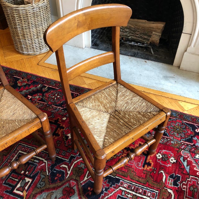 Antique English-Style Bar Back Chairs — a Pair For Sale In Baltimore - Image 6 of 13